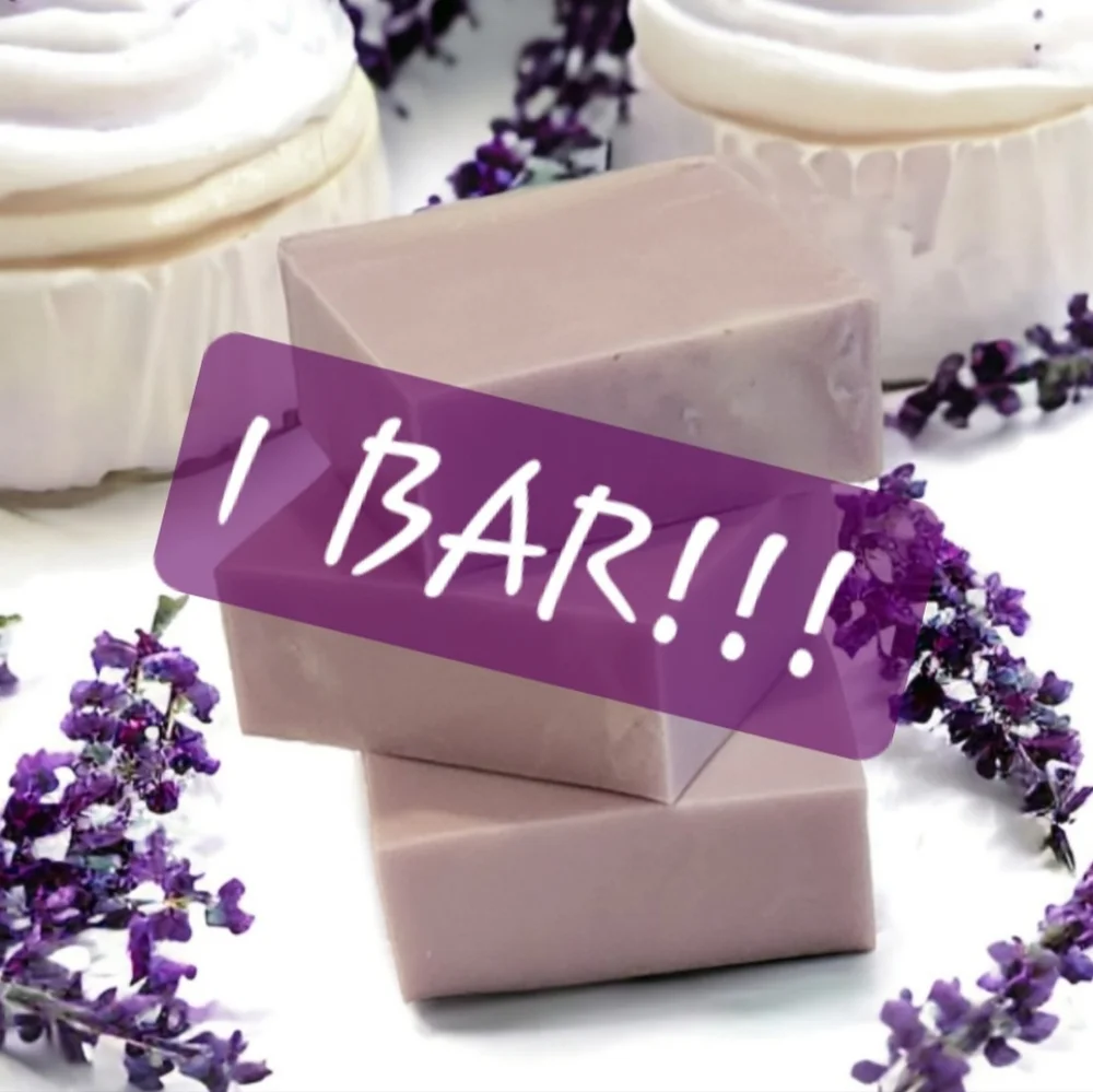 VANILLA LAVENDER GOAT MILK LUXURY HANDCRAFTED SOAPS 1 BAR